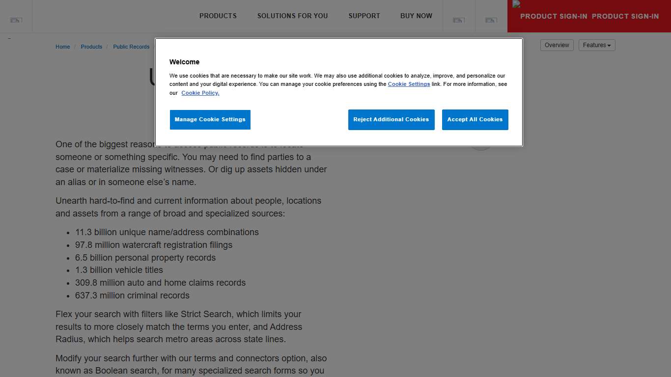 Find a Person, Place, or Thing | LexisNexis® Public Records